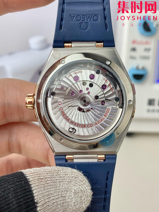 欧米茄 VS第五代星座系列 曼哈顿星座 玫金蓝 男士腕表 丹东8900一体机 商品图3