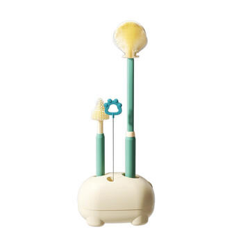 taoqibaby婴儿软胶奶瓶刷奶嘴刷吸管刷奶瓶刷子杯刷360度奶瓶清洗工具 商品图3