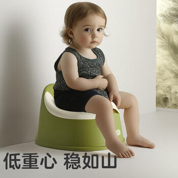 可优比儿童马桶坐便器男孩女宝宝小马桶专用训练厕所便携家用便盆-明绿 商品图5