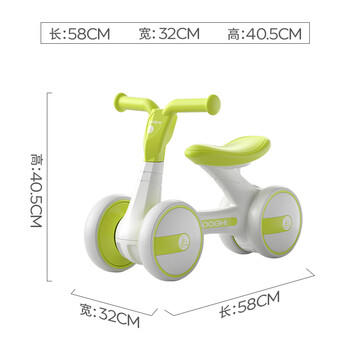 酷骑儿童滑步车1-3岁小月龄宝宝学步车轻便环保材质静音耐磨B1酷骑绿 商品图4