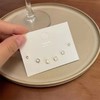「3对！四叶草耳钉套装」组合韩国网红同款简约耳环睡觉不用摘小巧耳饰时尚饰品 商品缩略图2