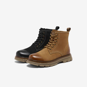 【云粉节】BF楼百思图2025冬季新款马丁靴复古工装男短靴WF518DD5吊牌价1099，现价550