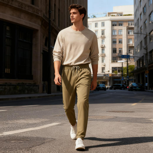 专业抗寒裤！【Schenvega--硬核七防羊绒蚕丝加绒休闲裤】遮肉显瘦显高不臃肿 防污/防风/防水/抗寒/抗皱/耐磨/透气/轻便 不挑腿型视觉显高6cm 轻松驾驭男神/女神范 商品图6