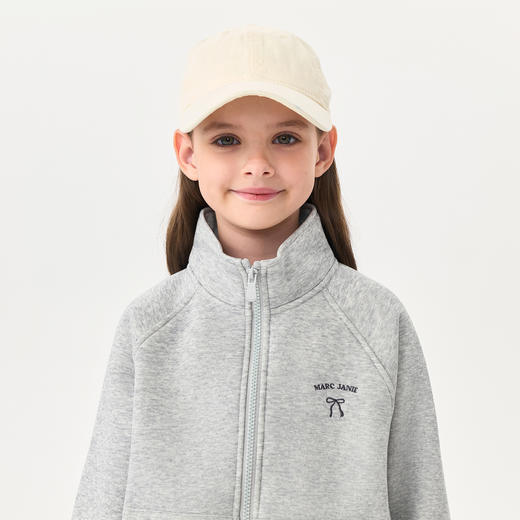 马克珍妮女童亲肤加绒立领外套2025年秋冬新款551539 商品图3