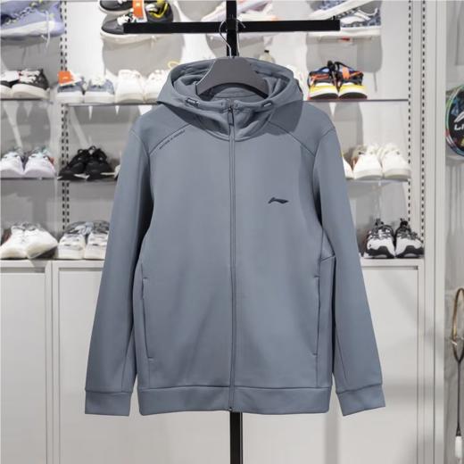 李宁男子2025春秋休闲连帽运动夹克外套AWDV125-9 商品图0