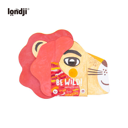 londji 狮子 创意面具 适合4岁+ 手工贴纸 派对装扮 西班牙品牌-AC023U 商品图0