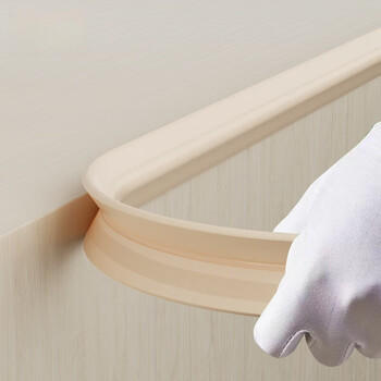 纽备丽提防撞条婴幼儿柜子桌子桌角防磕碰防护条免贴胶加宽加厚L型米白色 商品图2