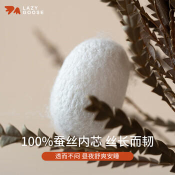 LAZY GOOSE懒鹅100%蚕丝枕婴儿枕头0-1-3-6岁以上新生儿儿童枕芯宝宝真丝枕 商品图2