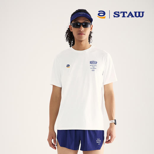 STAW世拓 音乐主题印花短袖T恤吸湿排汗抗菌运动跑步马拉松速干衣 商品图1