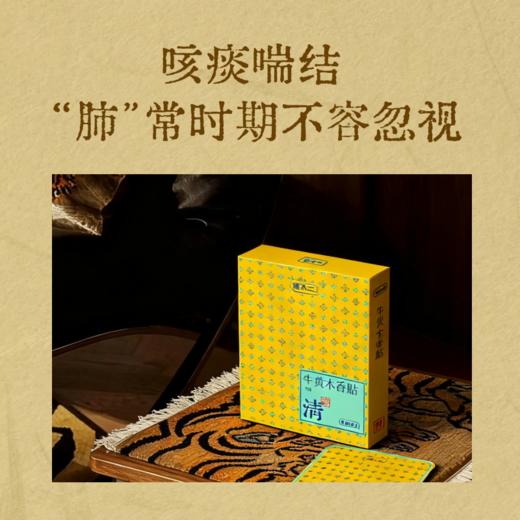 【真不二】新品牛黄木香贴散结贴咳咳有痰喘藏药膏药贴（30贴/盒） 商品图1