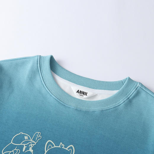 Annil联名款【Mix.Mix】男女童圆领长袖卫衣秋季新款安奈儿童装EM531722 商品图4