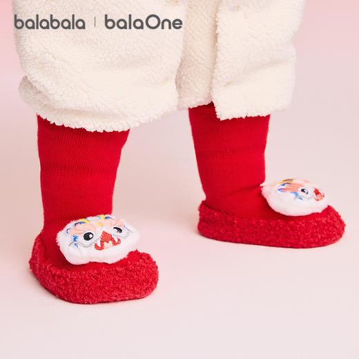 【balaOne】巴拉巴拉儿童袜子男女童春婴幼儿地板袜保暖学步防滑 商品图1