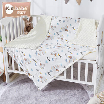 喜亲宝幼儿园夏凉被被套儿童被子套婴儿被罩宝宝豆豆150*120cm天空之城 商品图6