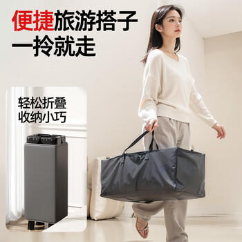 ANGI BABY婴儿床拼接床多功能折叠床可拼接大床宝宝摇摇床可移动哄睡神器 商品图3