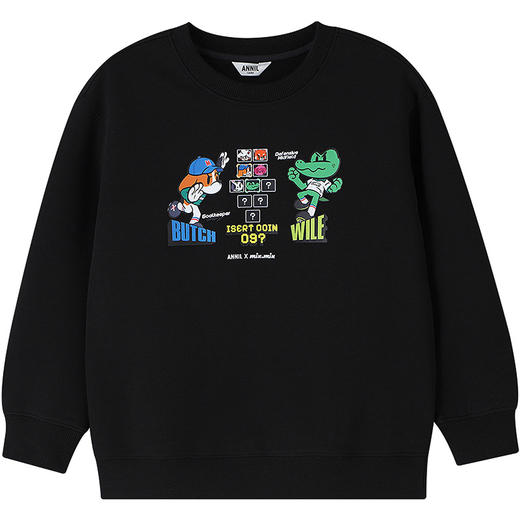 Annil联名款【Mix.Mix】男童圆领长袖卫衣秋季新款安奈儿童装EB531717 商品图6