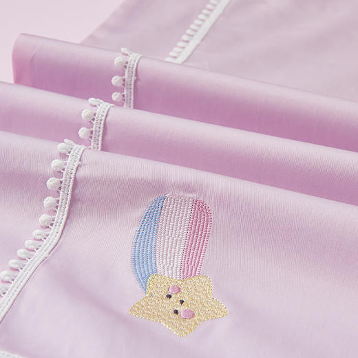 多喜爱 60S全棉缎纹四件套 甜梦飞行/云端奇遇hl【60S长绒棉】【贡缎面料】【芬纳诺抗菌】细腻柔滑 精美织带 商品图5