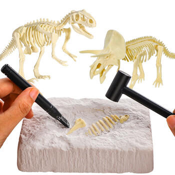 古欧考古挖掘玩具恐龙化石儿童挖宝藏男孩女孩全套工具6-12岁生日礼物 商品图3