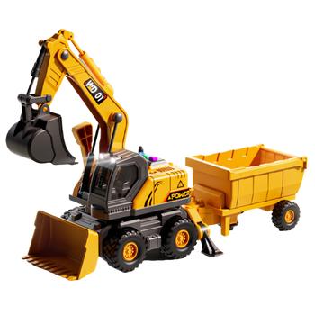 爱比鹿儿童玩具车超大号挖掘机推土翻斗工程车3合1男孩3-6岁生日礼物 商品图7