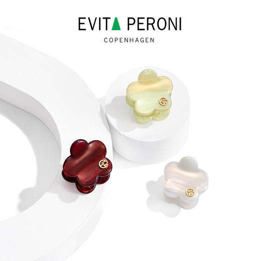 品牌直发 EVITA PERONI 花朵迷你抓夹 薄荷青/宝石红 商品图10