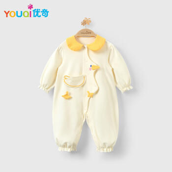 优奇婴儿衣服男女宝宝秋季长袖连体衣婴幼儿早秋哈衣超萌洋气爬爬服 商品图8
