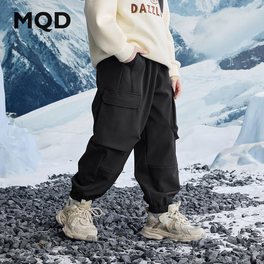 【MQD】冬季男大童潮酷学院风保暖百搭休闲裤 商品图1