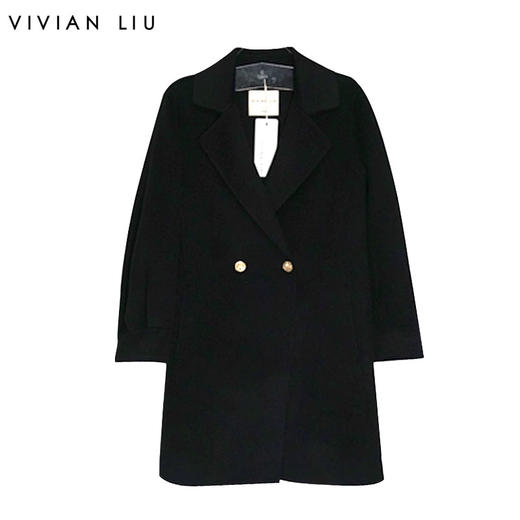 VIVIAN LIU薇薇安刘TJ2359303秋女装新款宽松西装领羊毛大衣 商品图0