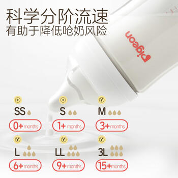 贝亲（Pigeon）玻璃奶瓶160mlS码+PPSU奶瓶240mlM码 1-6个月奶瓶套装 商品图4