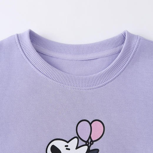 Annil联名款【阿耀和黑宝】女童圆领卫衣秋季新款安奈儿童装TG531719 商品图3