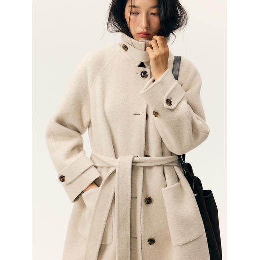 HeyDress双面尼插肩袖宽松大衣 商品图1