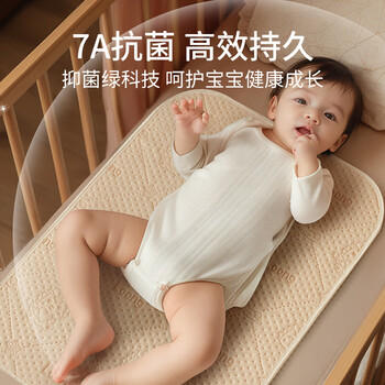童葵婴儿隔尿垫可洗防水床单透气大号姨妈垫天然彩棉7A抗菌熊180*200 商品图8