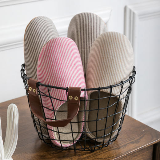 日系软底静音棉拖鞋女居家室内情侣木地板轻便四季拖鞋秋冬棉拖鞋春秋款拖鞋 商品图3