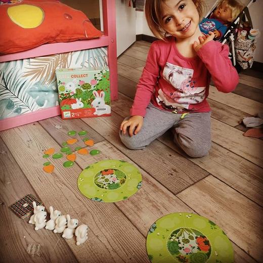 DJECO低幼益智小桌游小兔子大丰收 商品图5