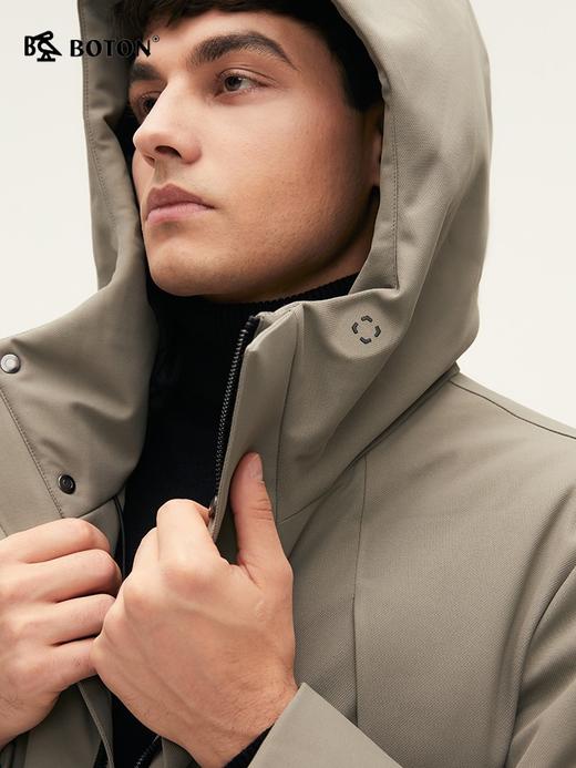 波顿男士秋冬 中长羽绒服 宽松暖适 锁温防钻绒百搭款MC831524 商品图4