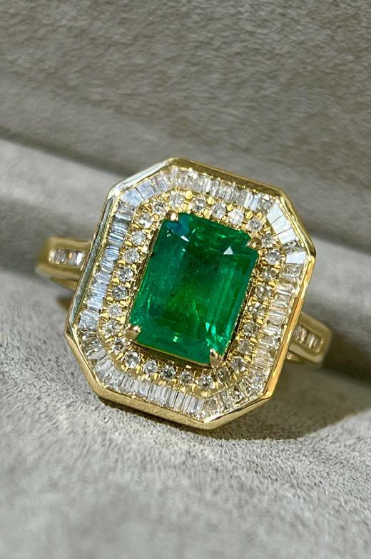 2ct刻面祖母绿戒指 商品图0