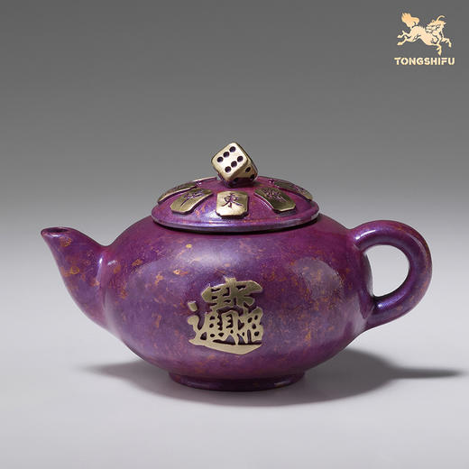 铜师傅《搓手成金》《紫气生金》把把壶打麻将解压神器 随手把件 商品图6