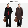 NPC潮牌100%绵羊毛翻盖口袋毛呢长裤大衣开衩廓形男挺括NP58WC33 商品缩略图1