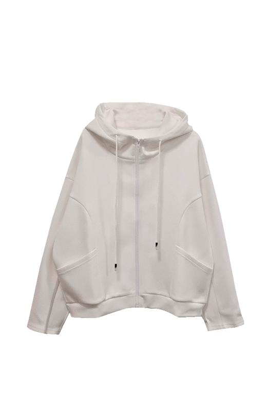 VIVIAN LIU D2417306梅春女装新款时尚立领连帽宽松长袖针织外套 商品图4