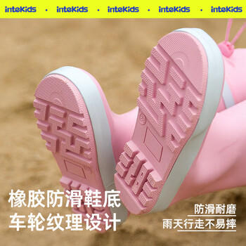 甜甜仔儿童雨鞋男女童水鞋中筒防水防滑耐磨学生专用女孩橡胶雨靴 商品图3