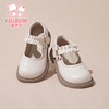 富罗迷女童皮鞋春秋季新款方口透气软底单鞋儿童校园演出鞋 米色 37 商品缩略图6