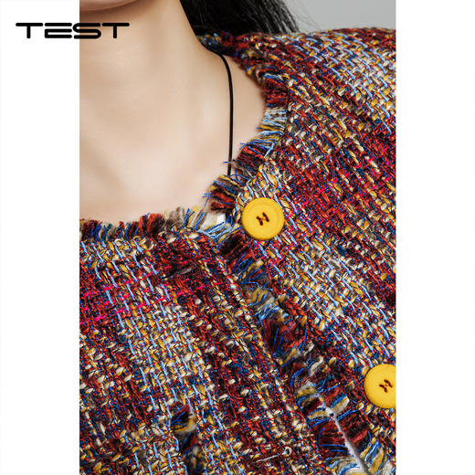 冬上新小香风复古优雅穿搭呢外套2254098 商品图2