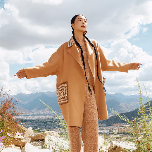 羊绒藏式大衣  SJF97W360N 商品图1