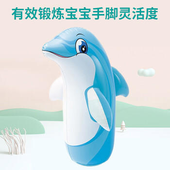 INTEX充气不倒翁 儿童健身拳击锻炼玩具 海豚/恐龙/魔龙沙袋水袋款随机 商品图4