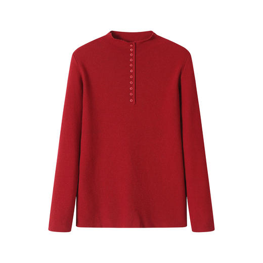 雀说高级感半高领上衣内搭薄款毛衣新款洋气百搭短款打底衫AL5824 商品图4