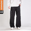 DRONKOO 2025 半松紧腰左拉链右袋盖复合中厚工装长裤 商品缩略图0