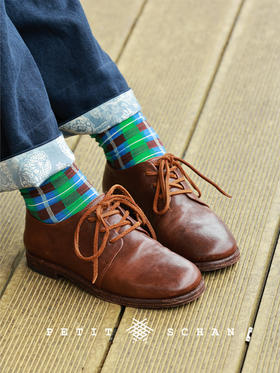 PETIT SCHAN小闪 SHO#004 Wander far and wide 走四方 意大利进口复古水洗植鞣马皮系带皮鞋