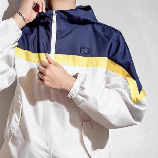 李宁女子2025春秋连帽健身风衣运动外套AFDV958-2 商品图1