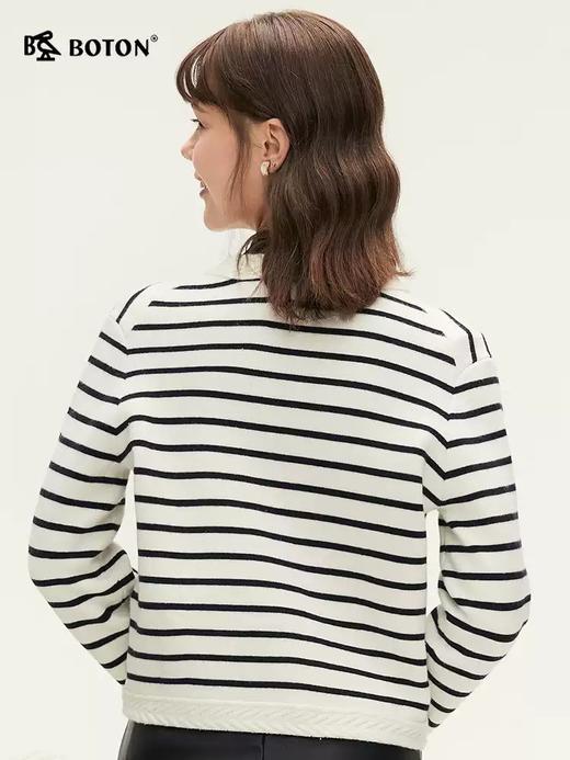 [绵羊毛]波顿女士秋冬毛织开衫随性洒脱合身美式款LU110324 商品图1