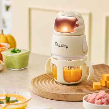 BLACK BABY辅食机婴儿打泥机 多功能研磨搅拌一体宝宝辅食工具 12叶单杯单刀 商品图3