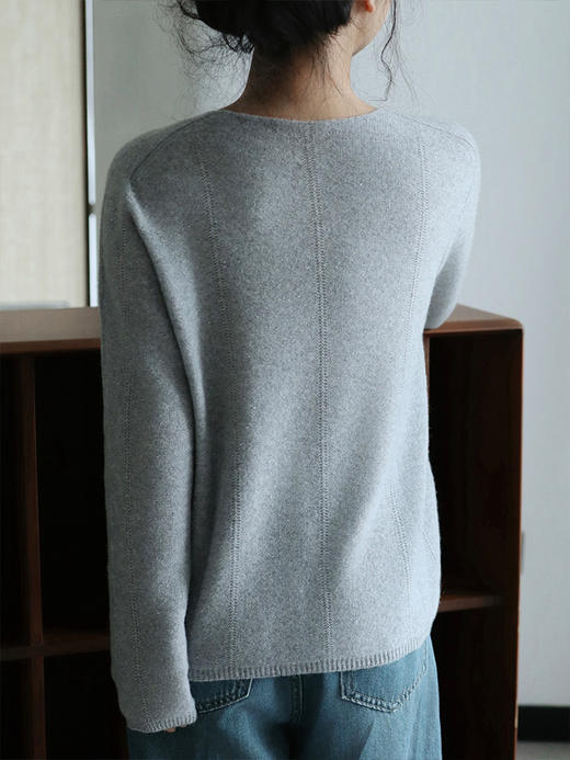 【v领金豆羊绒衫】品牌定制款  单穿内搭都很好看 不挑身材~ 商品图6