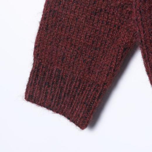 42639SDSA男士秋冬新款痞帅男装轻奢小香风立体撞色纽扣圆领开衫毛衣 商品图4